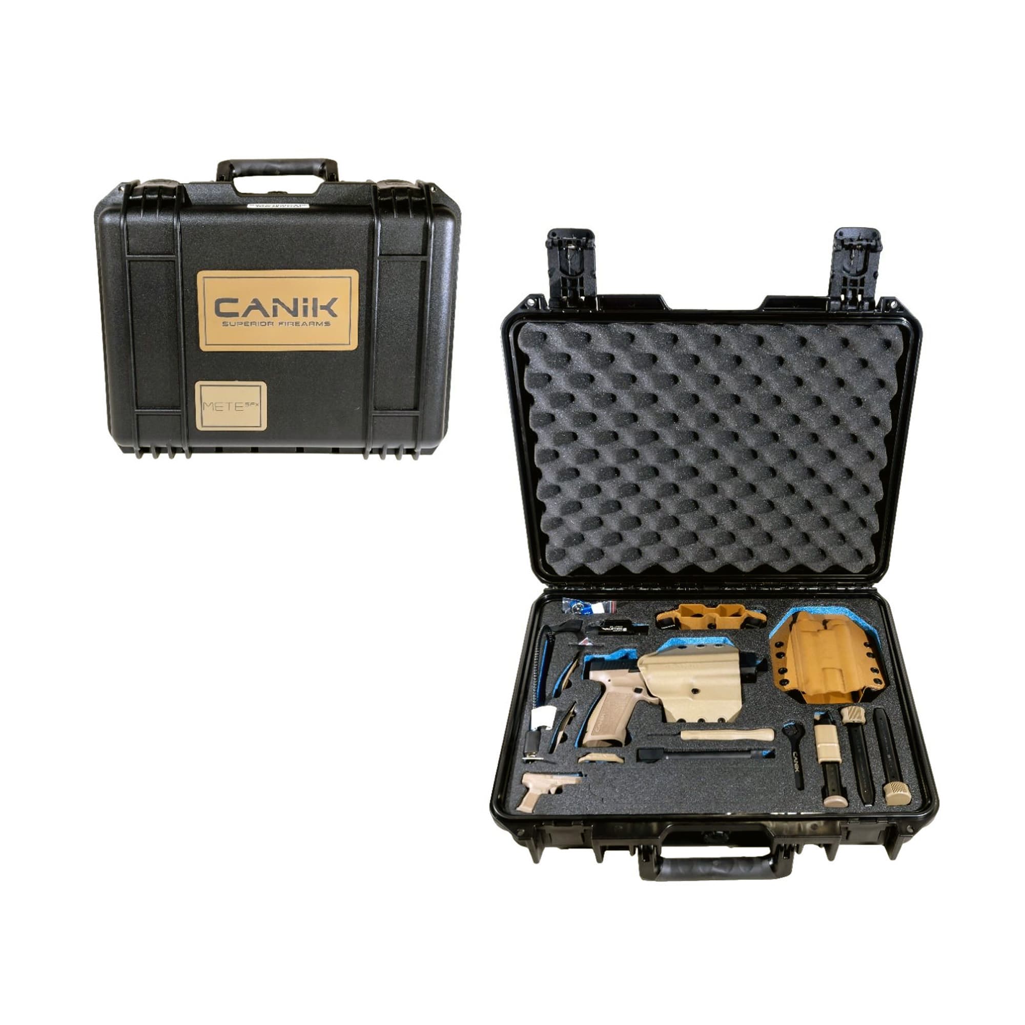 CANIK METE SFX Loadout Pistol Package - Black/FDE | 9mm | 5.74" Barrel (Threaded) | (2) 20rd & (2) 18rd | MECANIK MO1 Optic