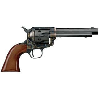 Taylors & Company 550807 1873 Cattleman 22 LR Caliber with 5.50" Blued Finish Barrel, 12rd Capacity Blued Finish Cylinder, Color Case Hardened Finish Steel Frame & Walnut Grip