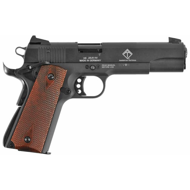 American Tactical Inc. Gsg 1911 .22 Long Rifle 5" Threaded Barrel 10 Rounds Blue Wood Grips