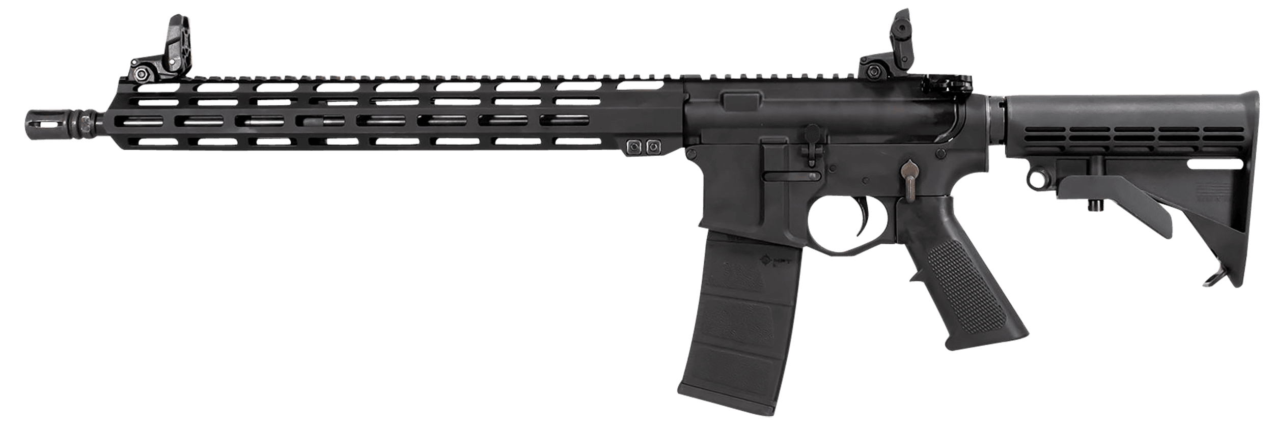 Raptor Defense RD10360 RD-15  300 Blackout 30+1 16", Black, Billet Rec, 15" M-Lok Handguard, M4 Style Stock with QD Mount, A2 Grip, Flip-Up Sights, Ambi Trigger, A2 Flash Hider, Includes Soft Case