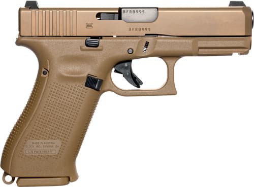 Glock 19x Gen 5 Handgun 9mm Luger 17/rd Magazines (3) 4.02" Barrel FDE Night Sights Austria REFURBISHED