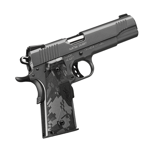 Kimber Mfg.,inc 3000235 Custom  45 ACP 7+1 5" Stainless Front Serrations Charcoal Gray/KimPro II Slide Charcoal Gray/KimPro II Crimson Trace Urban Camouflage Grip
