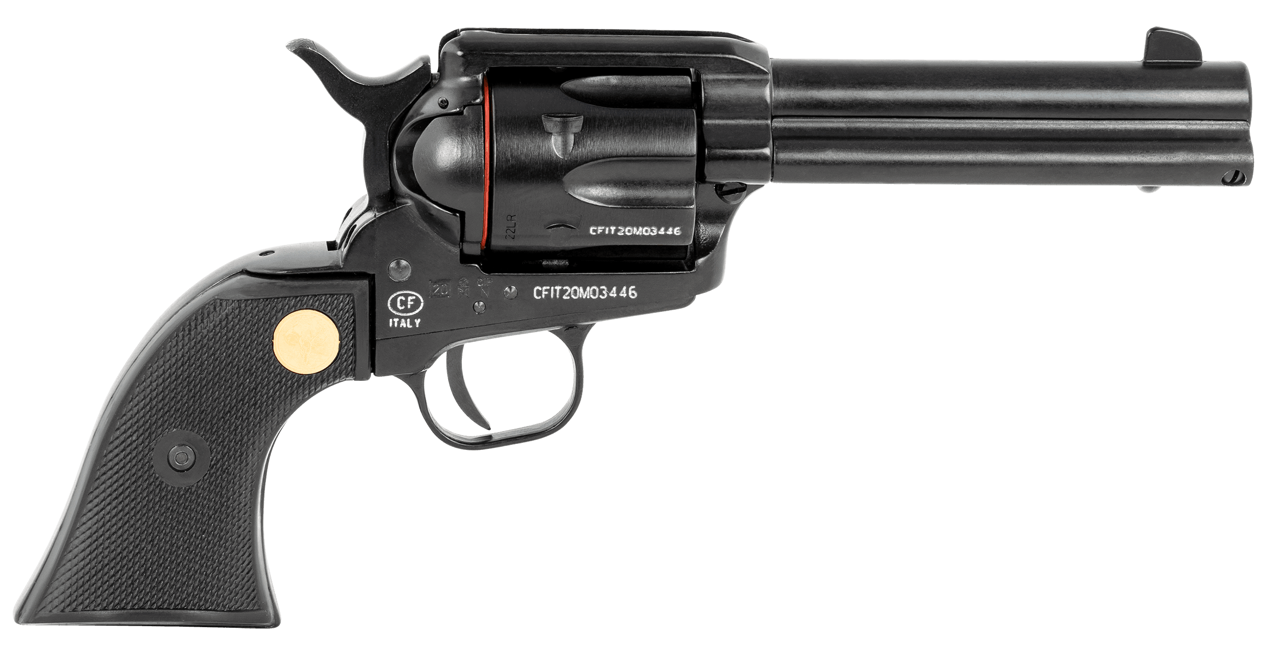 Traditions SAT7322250 1873 Rawhide SAO 22 LR 6rd 4.75" Blued Steel Black Checkered PVC Grip