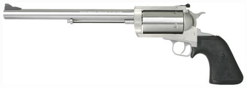 Magnum Research BFR500SW10 BFR Long Cylinder Large Frame 500 S&W Mag 5 Shot, 10" Brushed Stainless Steel Barrel, Cylinder & Frame, Black Rubber Grip, Exposed Hammer