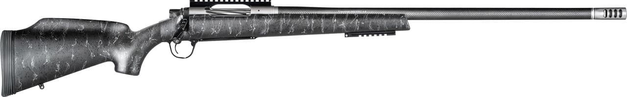 Christensen Arms 8011003400 Traverse  Full Size 7mm PRC 3+1 26" Natural Stainless Steel Threaded Barrel, Natural Stainless Aluminum Receiver, Black w/Gray Webbing Fixed Monte Carlo w/Raised Comb Stock