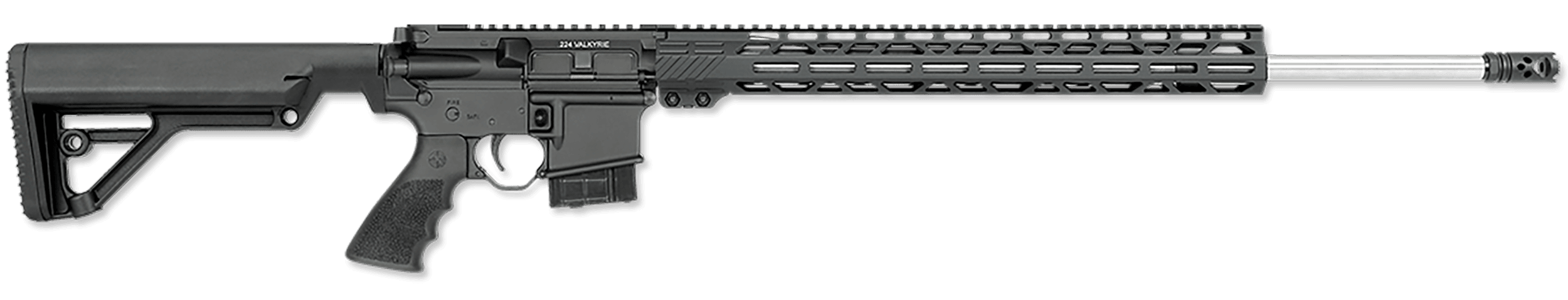 Rock River Arms 224V1582 LAR-15M 224 Valkyrie 10+1 24" Stainless Threaded Barrel, Black Picatinny Rail, 17" M-LOK Handguard, Black Synthetic Magpul SL-K Stock, Black Polymer Grip