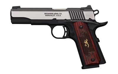 Browning Black Label Medallion 380 ACP 4.25in 8+1 Blackened with Silver Flats