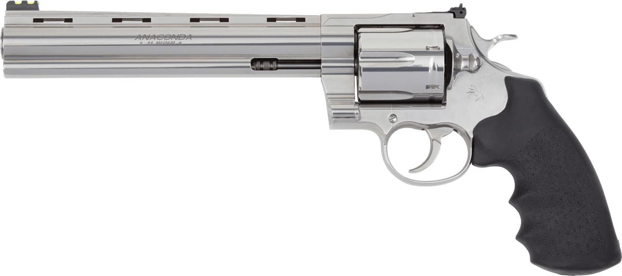 Colt, Target Anaconda Revolver, .44 Remington Magnum, 8 inch, 6 rounds, Stainless Polished
