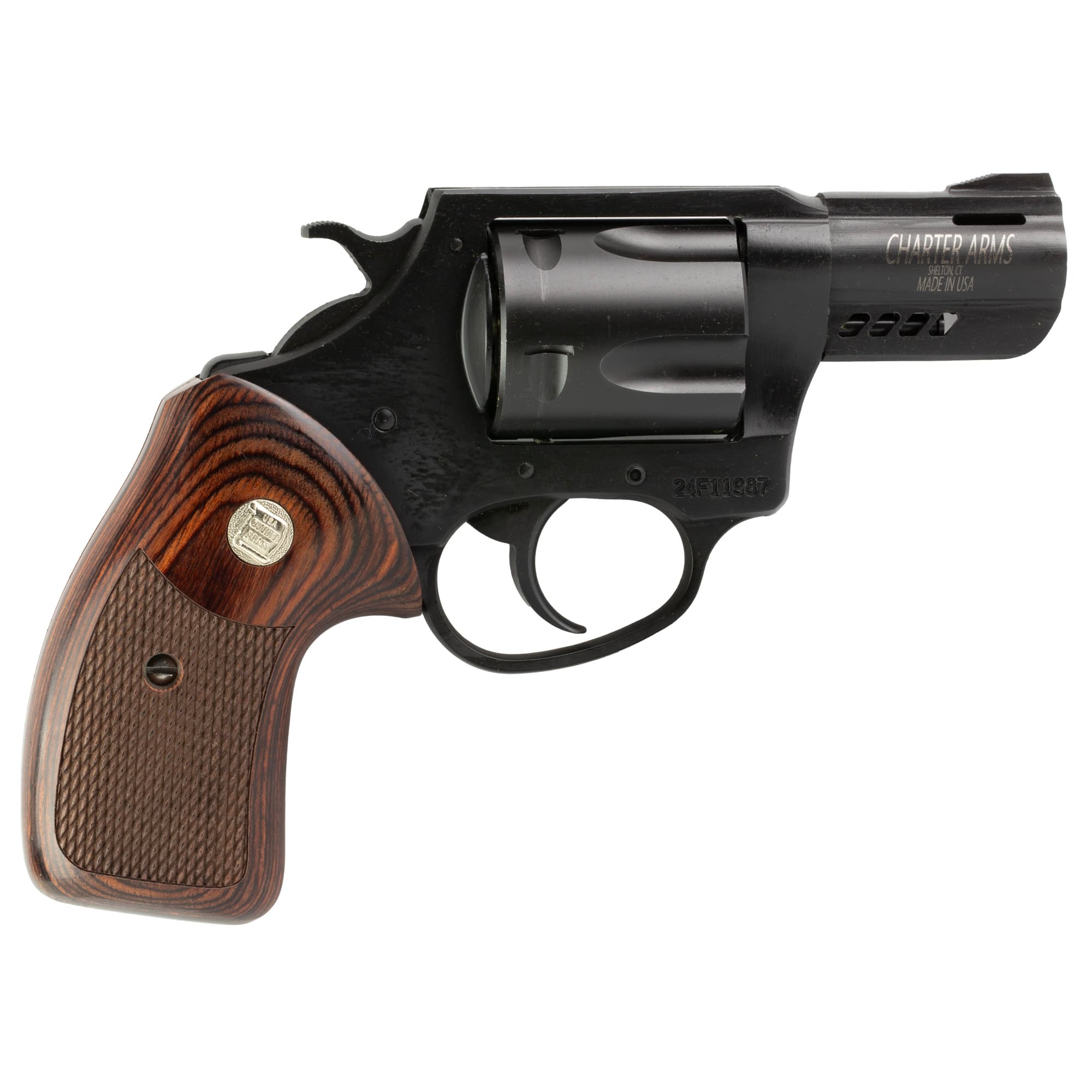 Charter Arms Mag Pug Pitbull 9mm 2.2" 5 Rounds Stainless Steel Walnut Grip