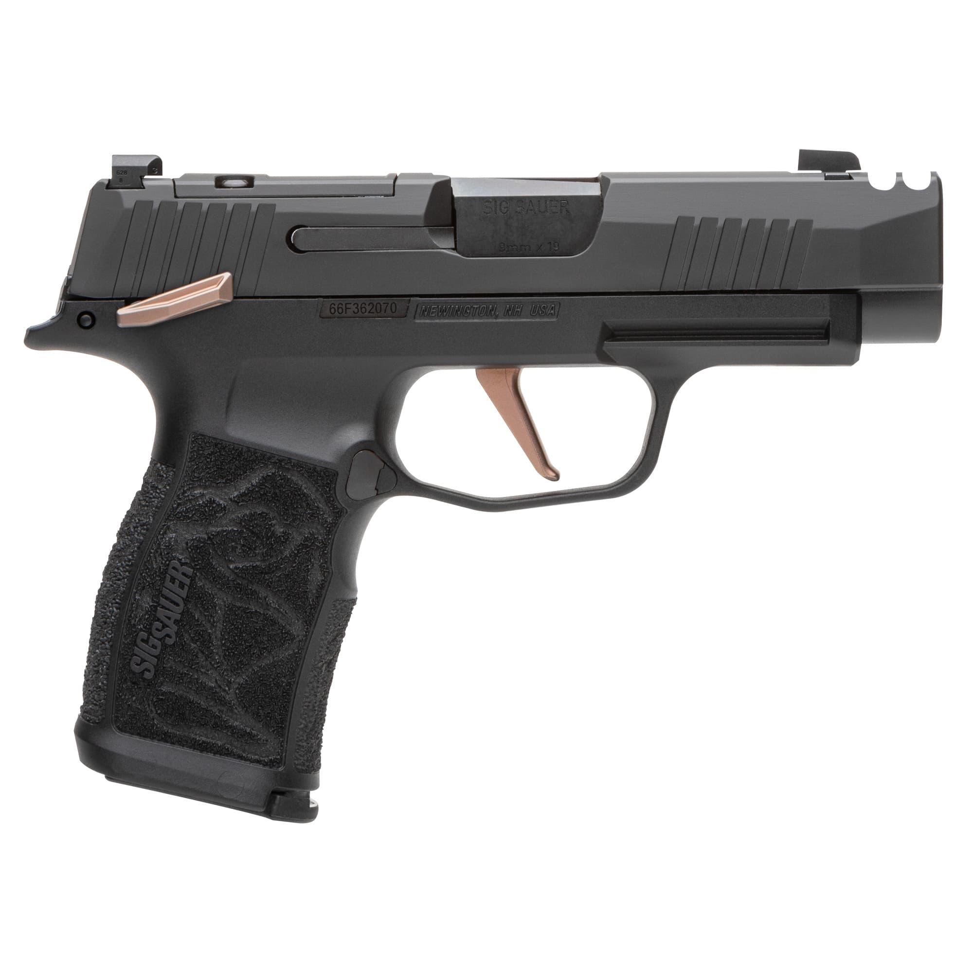Sig Sauer P365 Xl 9mm 3.1 inch 12+1 Nitron Slide Stainless Rose Engraved