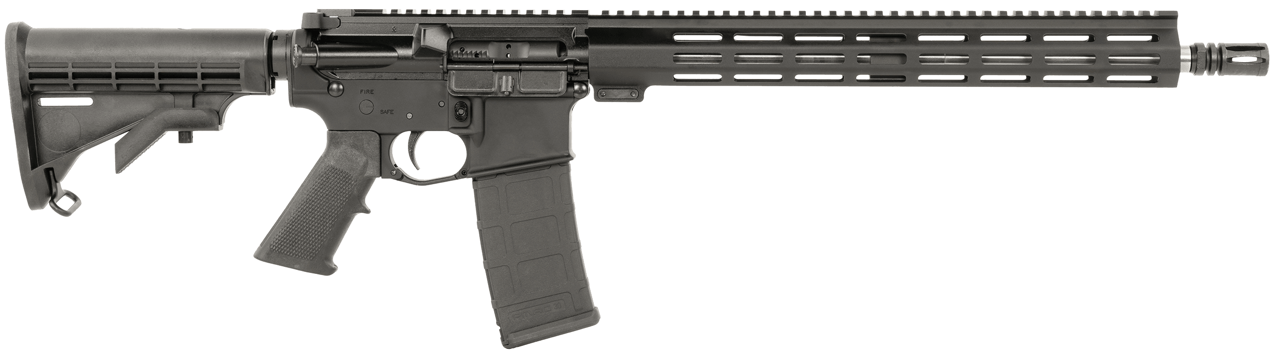 Del-Ton Inc ORFTMCS16M Echo 316M 5.56x45mm NATO 30+1 16" 7075-T6 Aluminum Receiver 15" MLOK Free Float Handguard 5 Position M4