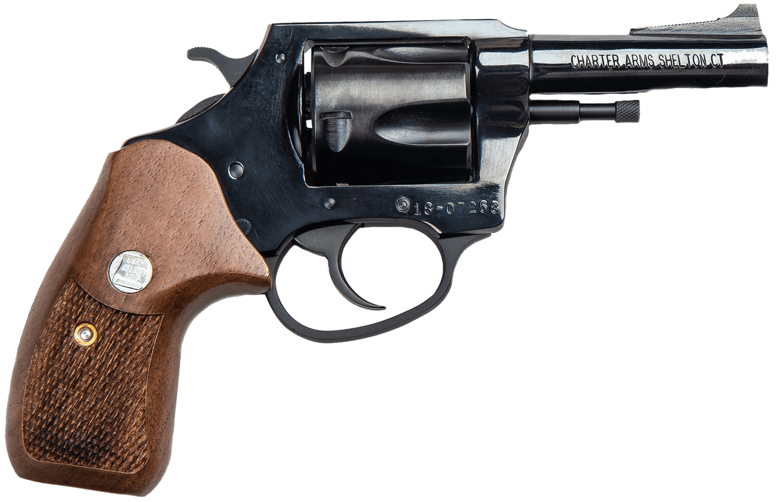 Charter Arms Bulldog Classic Revolver 44 Special 3 in 5 rd Blued Wood Grip