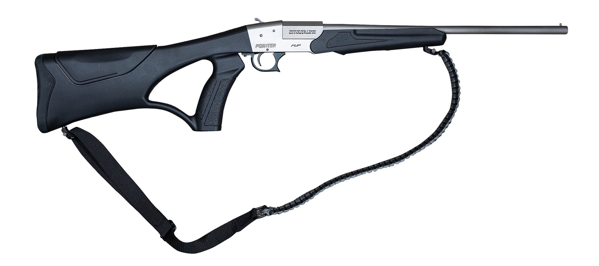 Pointer Pup 410 Bore, 18in. Barrel, 1rd, Black Thumbhole Stock & Forend - Gray (PUP410S)