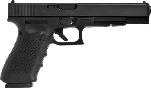 Glock UG4030101MOS G40 Gen4 Competition MOS 10mm Auto 10+1 6.02" Steel Barrel, Matte Black MOS Cut/Serrated Steel Slide, Black Polymer Frame w/Picatinny Rail, Black Interchangeable Backstrap Grip