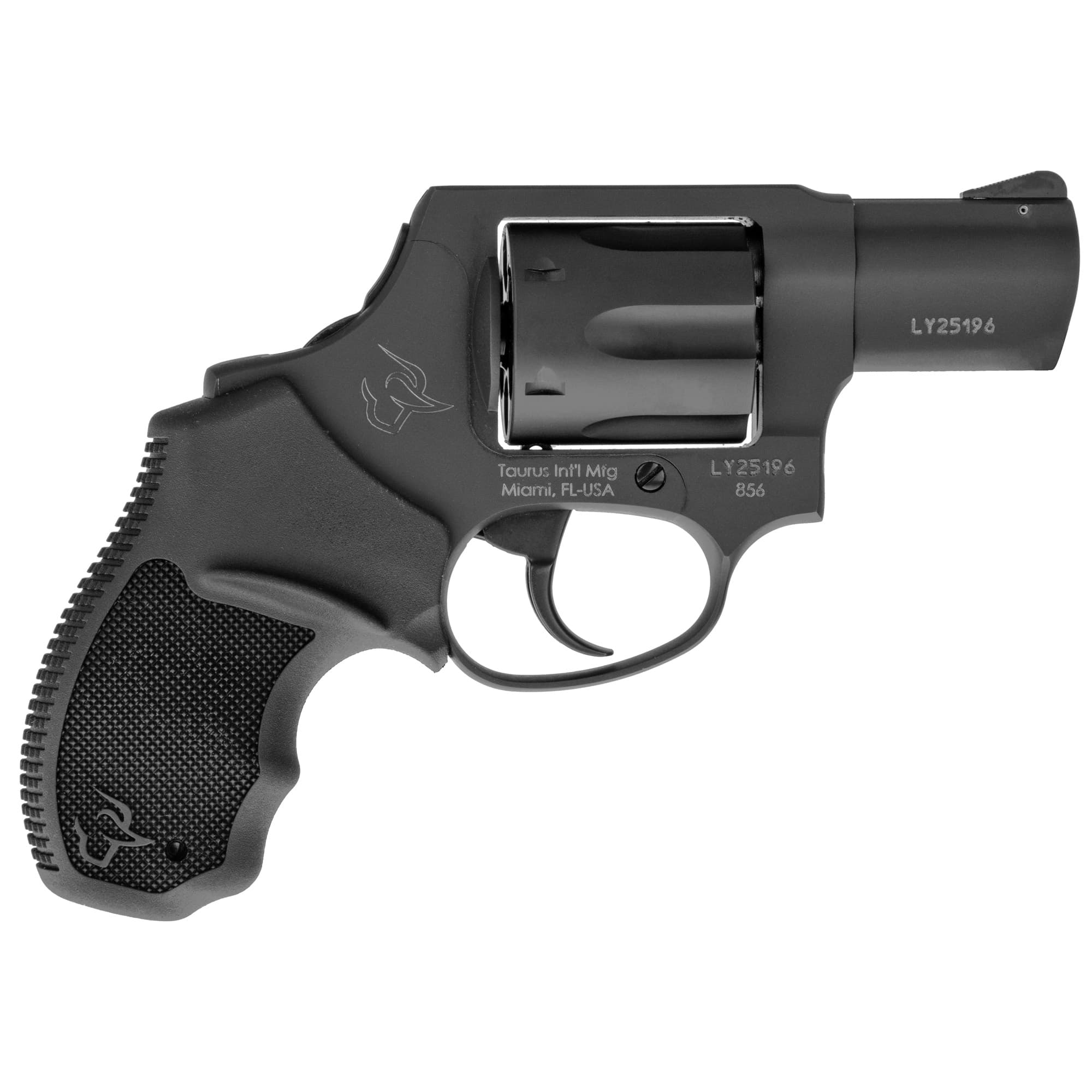 Taurus 856 Revolver - Black | 38 Spl +P | 2" Barrel | 6rd | Rubber Grip | Concealed Hammer