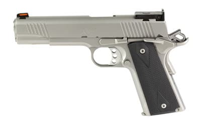 Kimber Mfg.,inc 3200107CA Stainless Target II (CA) 10mm 8+1 5" Satin Silver Front Serrations Stainless Steel Slide Black Synthetic Double-Diamond Checkering Grip