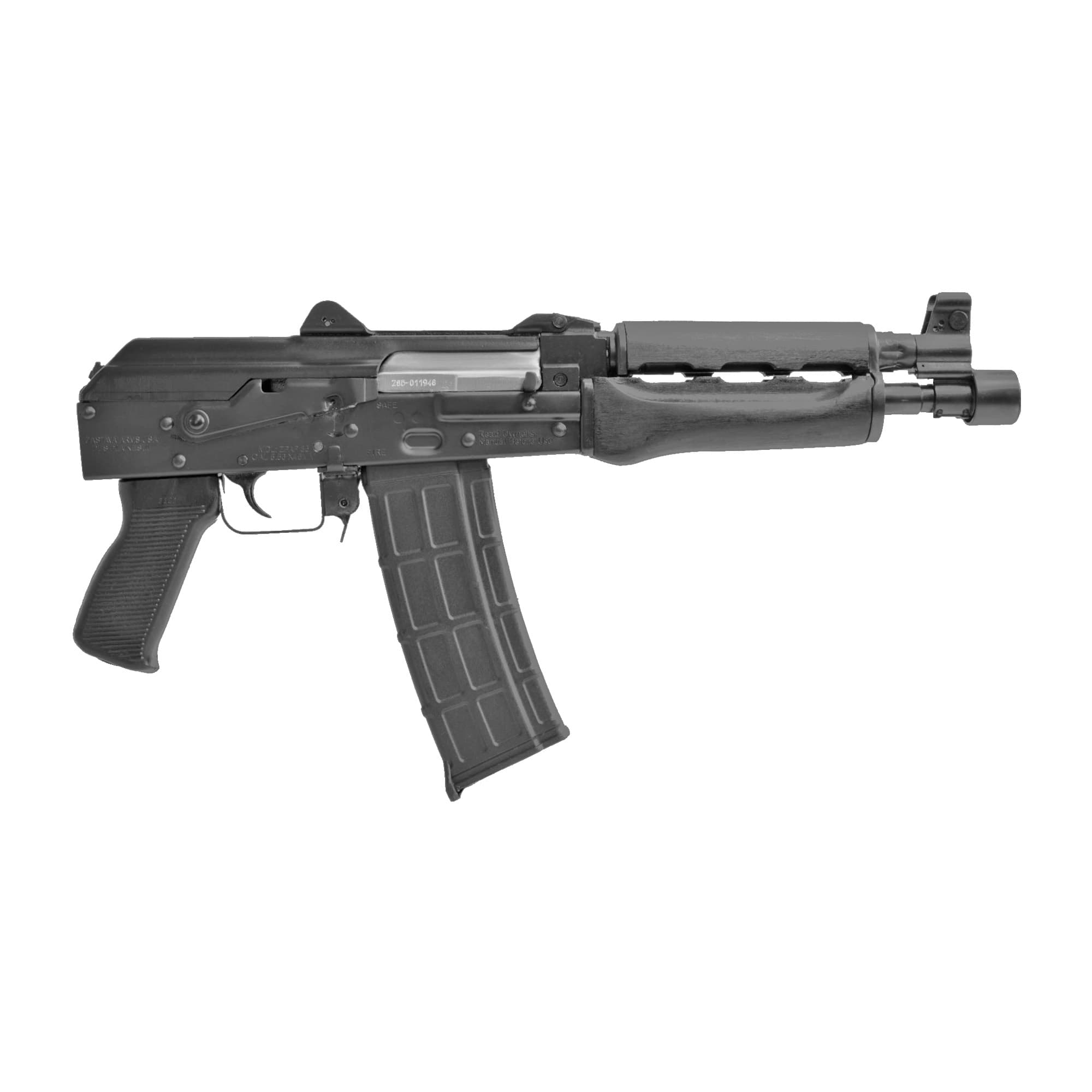 Zastava ZPAP85 AK-47 Pistol - Stained Wood Handguard | 5.56NATO | 10" Barrel