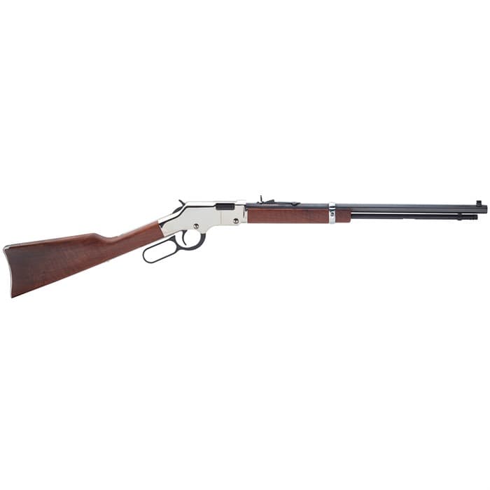 Henry Golden Boy Silver H004SM 22 WMR 20 Inch 12 Rounds Nickel Walnut