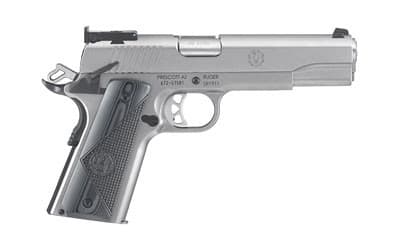 Ruger 6736 Sr1911 Target 45 Acp 5 inch 8 round Stainless Steel G Ten Grip
