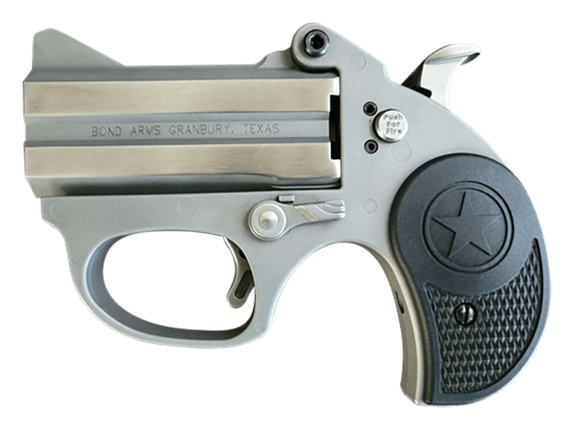Bond Arms BASRS Stinger  380 ACP 2rd 2.5" Matte Stainless Barrel, Anodized Frame, Blade Front/Fixed Rear Sights, Black Rubber Grip, Manual Safety