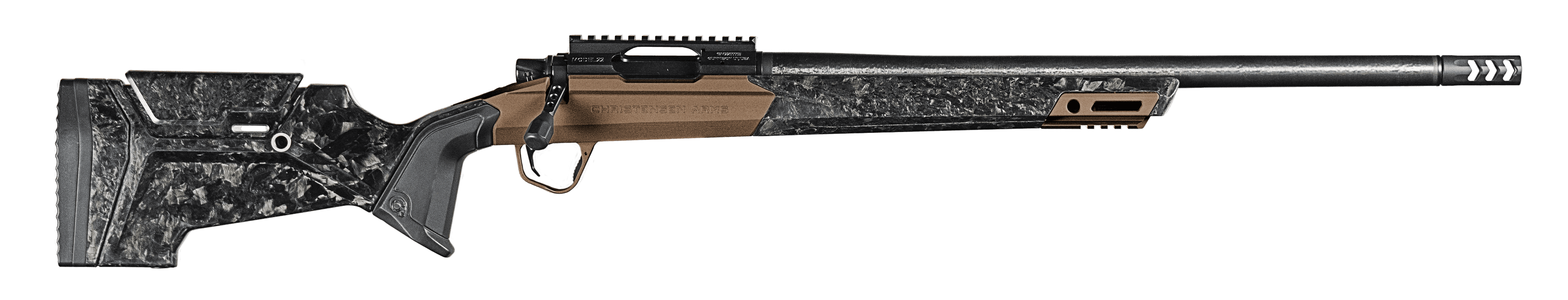 Christensen Arms 8011300500 Modern Hunting  6.5 CRD 5+1 22" Carbon Fiber Carbon Fiber Wrapped Barrel, Burnt Bronze Cerakote Aluminum Receiver, Natural Carbon Fiber Hunter Style w/Adj Cheek Piece Stock