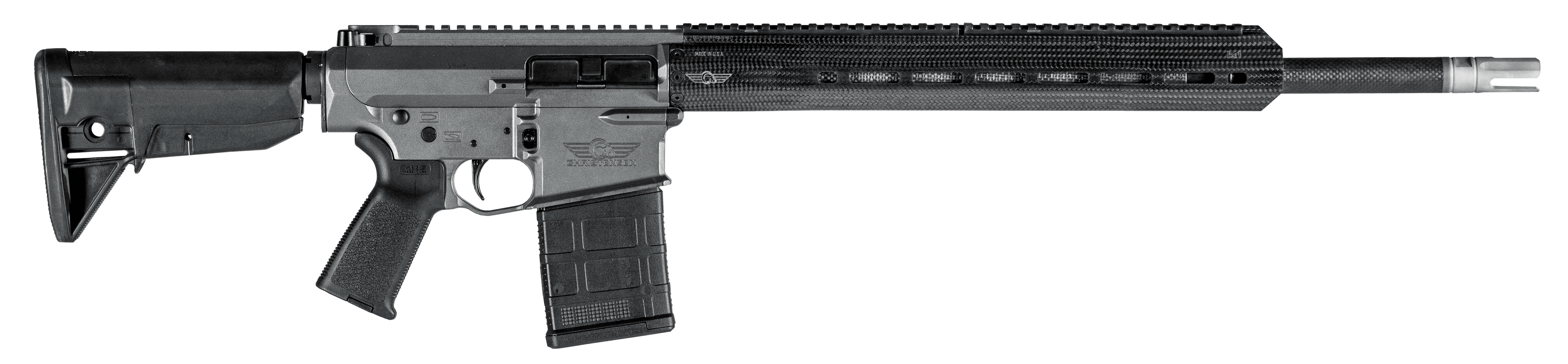 Christensen Arms CA112113157232 CA-10 G2  6.5 Creedmoor 20+1 20" Barrel, Tungsten Gray Cerakote Metal Finish, Black Adjustable BCM Gunfighter Stock, Black Polymer Grip