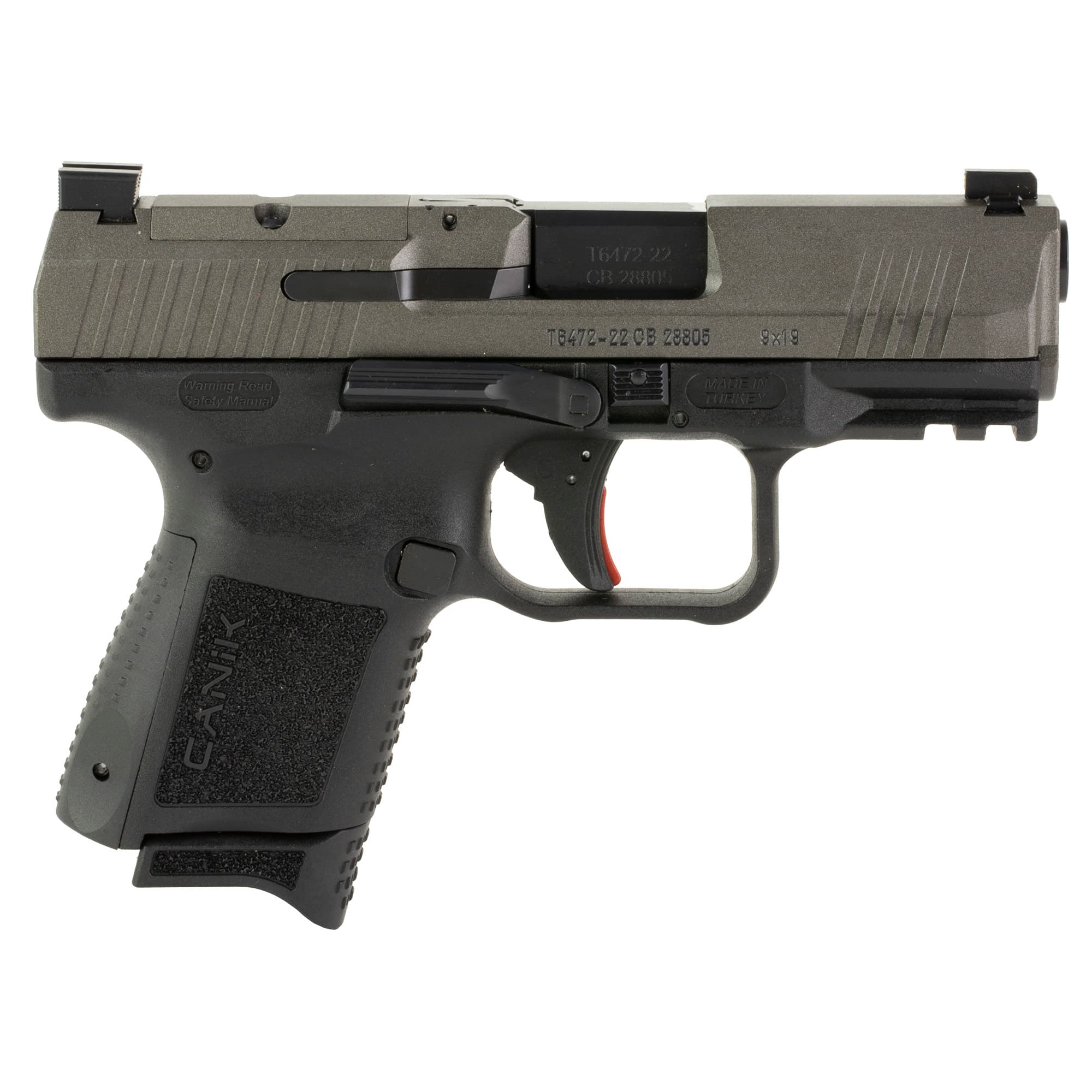 CANIK TP9 Elite Sub Compact Pistol - Black | 9mm | 3.6" Barrel | 12rd/15rd Mag | Full Accessory Kit | Includes MeCanik MO1 Optic