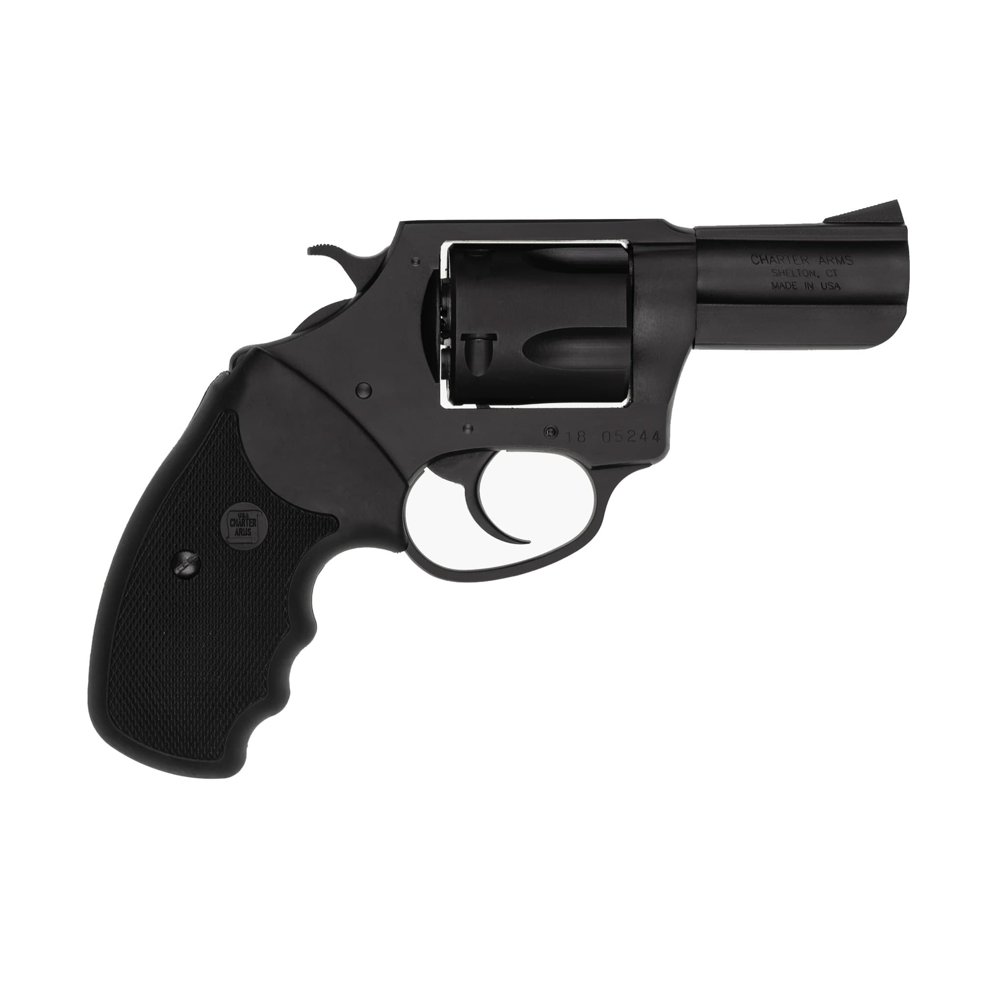 Charter Arms Bulldog Revolver 44 Spl. Black Full Grip Single 2.5 in. 5 rd.