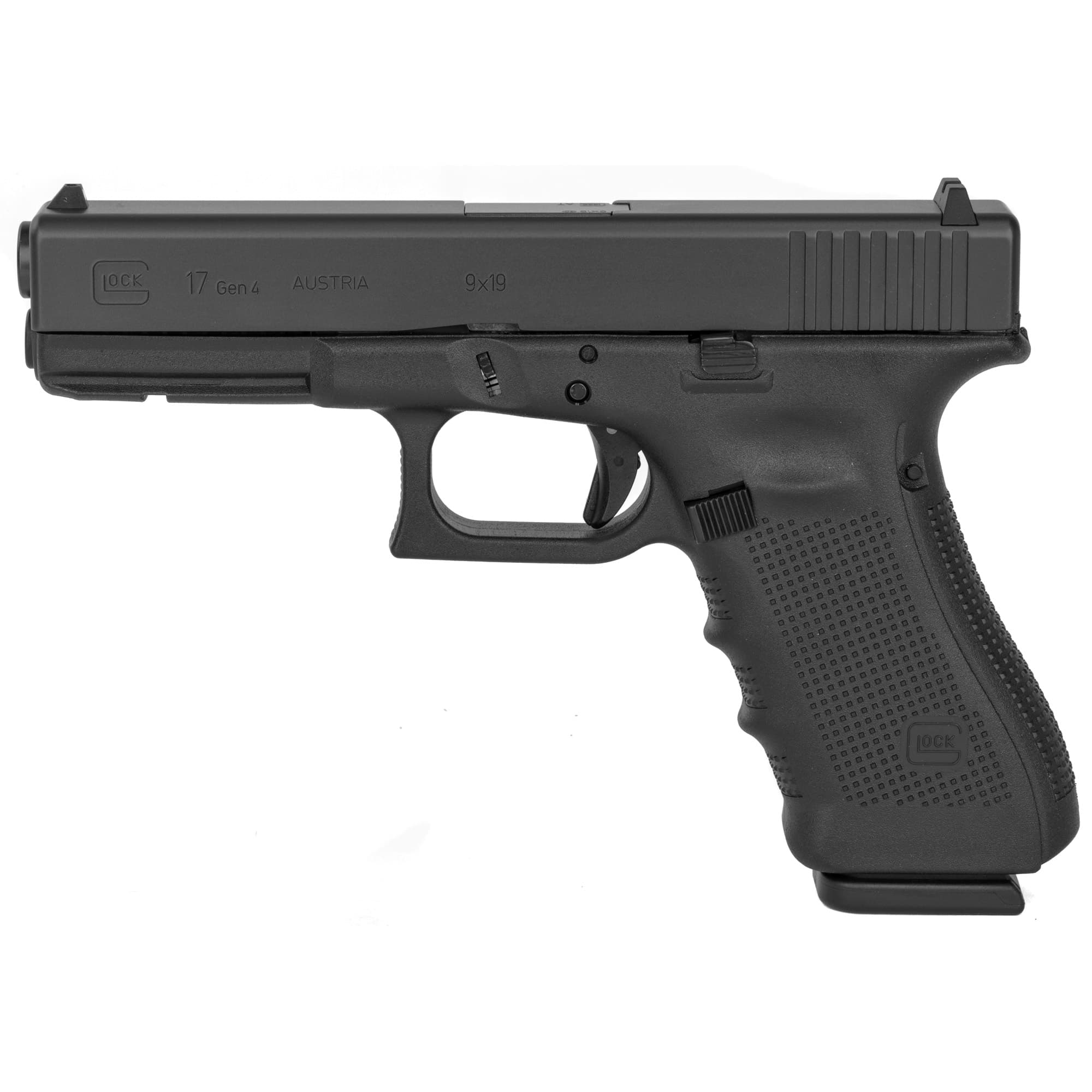 Glock 17 Gen 4, 9mm, 4.49in. Barrel, 17rd - Black (PR17501)