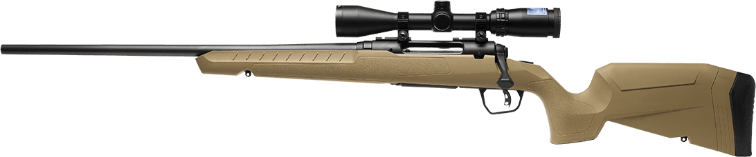 Savage Axis 2 XP 350 Legend 18 inch 4 Round Flat Dark Earth
