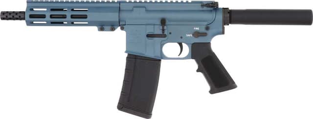 GLFA AR15 Pistol - Blue Titanium | .223 Wylde | 7.5" Heavy Stainless Steel Barrel | 7" M-LOK Handguard