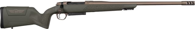 Christensen Arms 8011500700 Evoke Full Size 30-06 Springfield 4+1 22" Burnt Bronze Cerakote #4 Contour Threaded Barrel, Gray w/Bronze Logo Hybrid Hunter w/Picatinny Rail Synthetic Stock