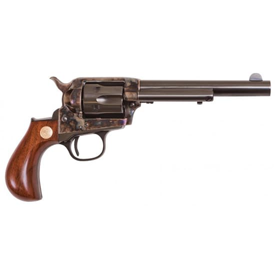 Cimarron Firearms Lightning 38 Special 5.5 inch 6 Round Case Hardened Pre War Frame Blue Finish Walnut Grip