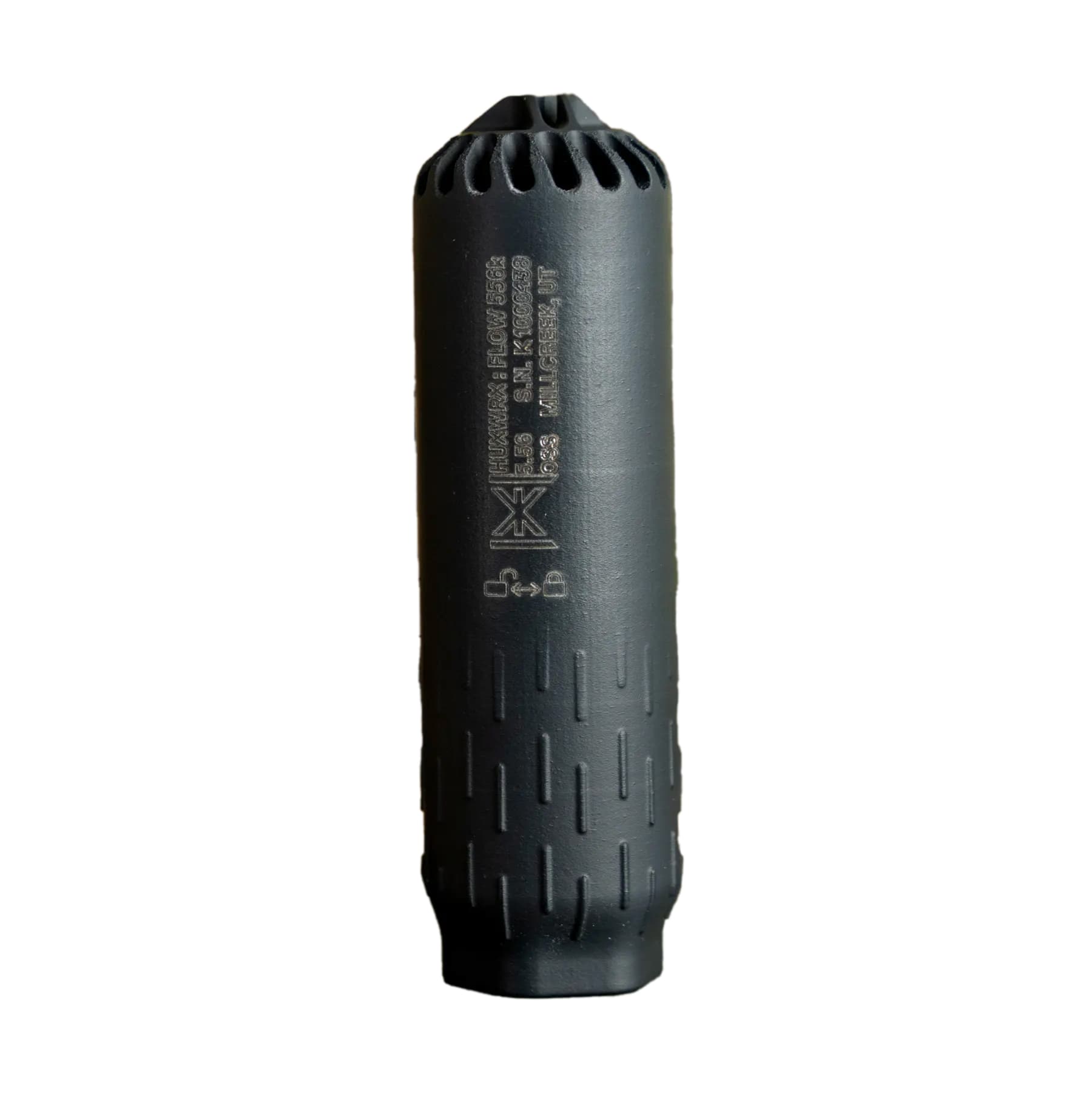 HUXWRX Flow 556 Mg 5.56mm Cerakote Matte, Multi-Caliber Suppressor