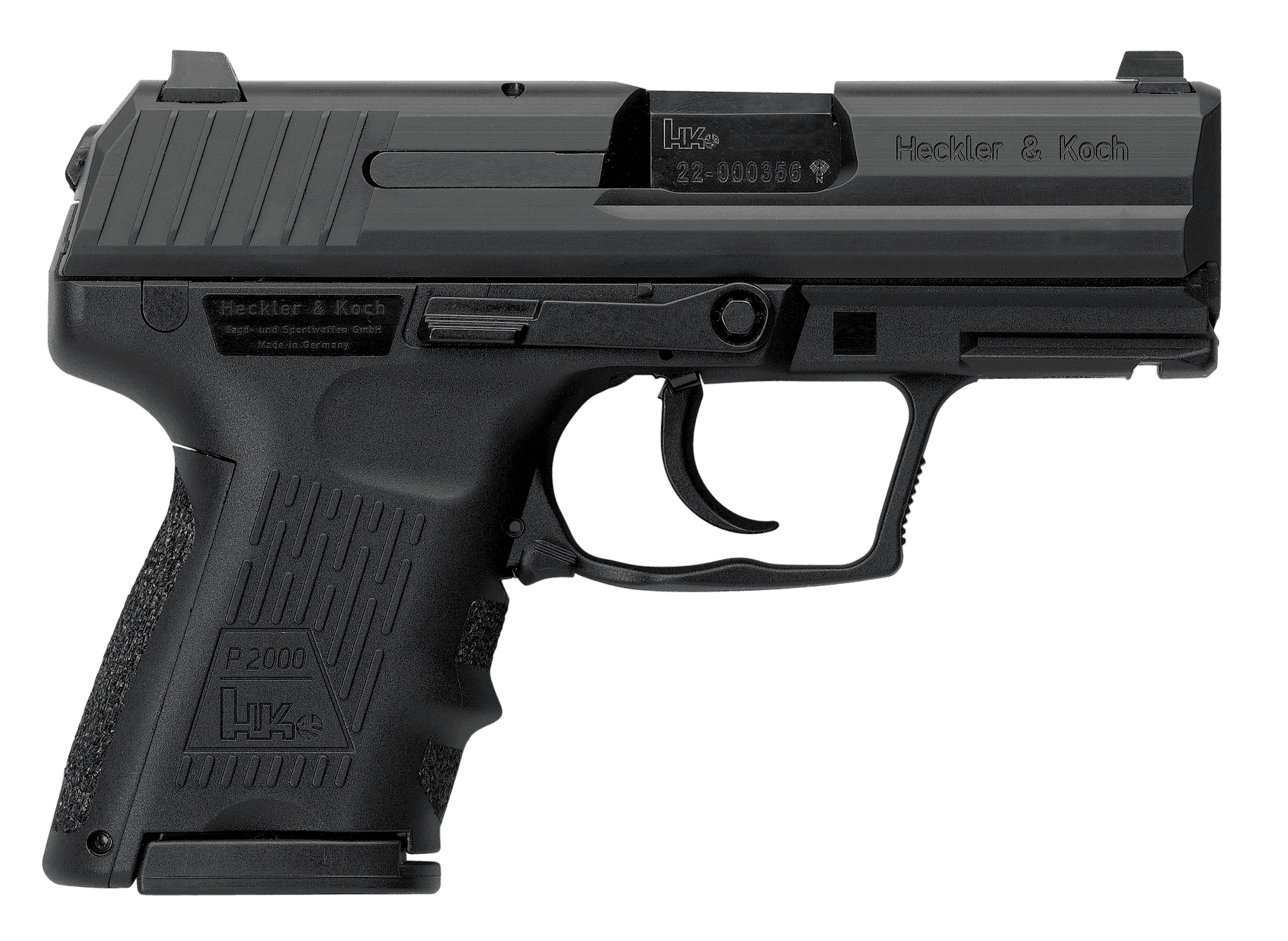 Heckler & Koch P2000 V2 LEM 40 S&W 3.26 in 9 Rounds Polymer Frame Serrated Slide Ambidextrous