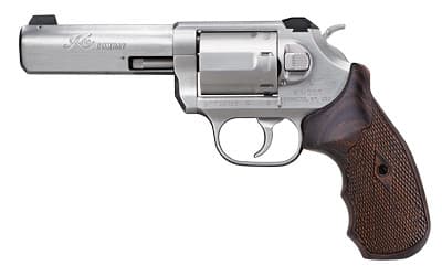 Kimber Mfg, Inc 3400031CA K6S Combat *CA Compliant DA/SA 357 Mag 6 Shot 4" Brushed Stainless Steel Barrel & Cylinder, Brushed Stainless Stainless Steel Frame, Diamond Checkering Grip, Exposed Hammer
