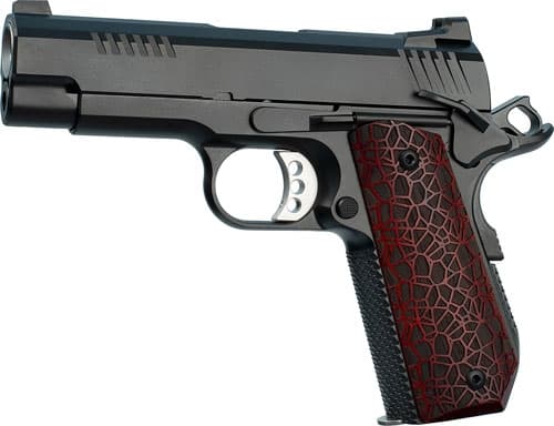 Ed Brown EVOKC9G4 1911 EVO KC9 9mm Luger 9+1 4" Stainless Bull Barrel, Black Gen4 Serrated Carbon Steel Slide & Frame w/Beavertail, Black G10 Grip, Ambidextrous