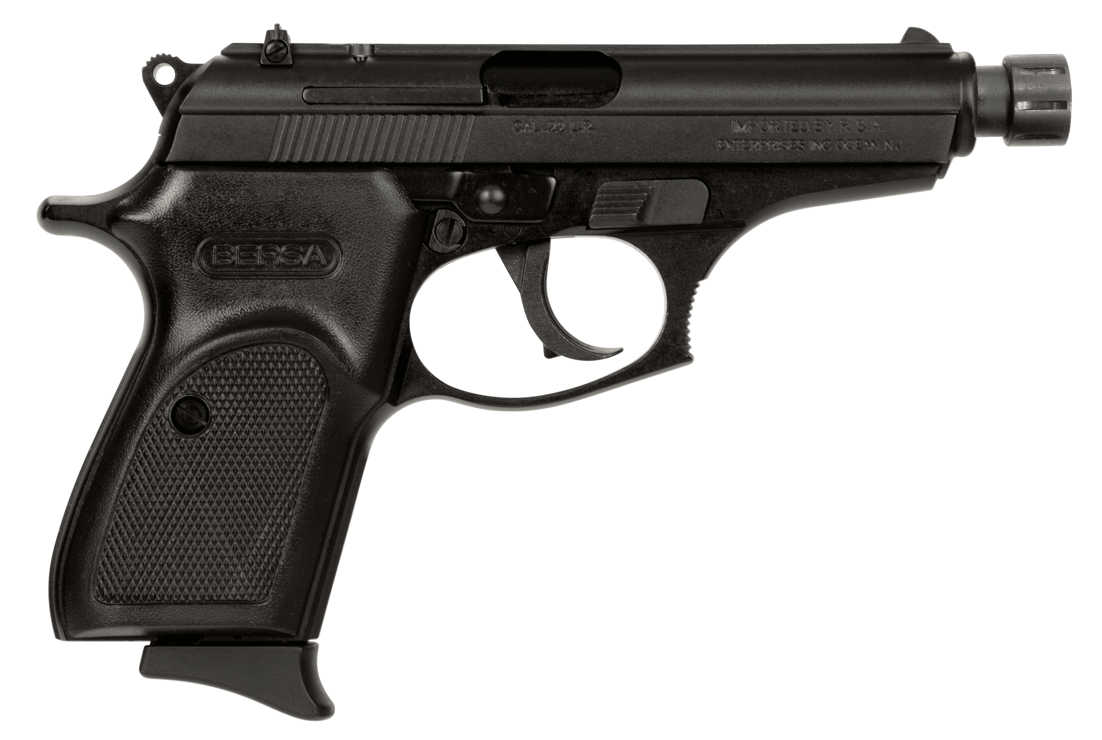 Bersa Thunder 22 Long Rifle, 3.5in. Barrel, 10rd, Threaded - Black (T22MX)