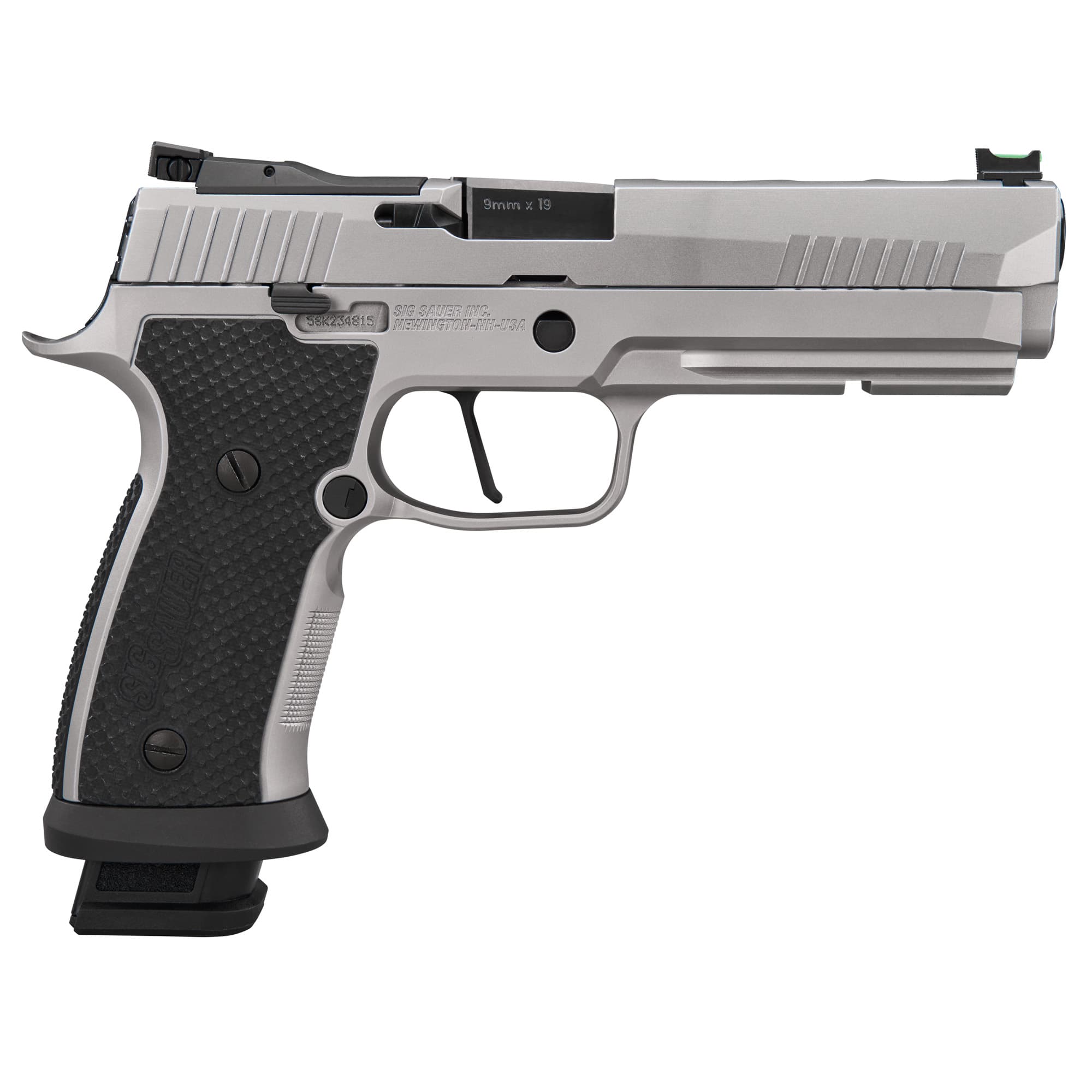 Sig Sauer P320 XFIVE SXG 9mm Luger 5 inch 21 Rounds Silver Optic Ready