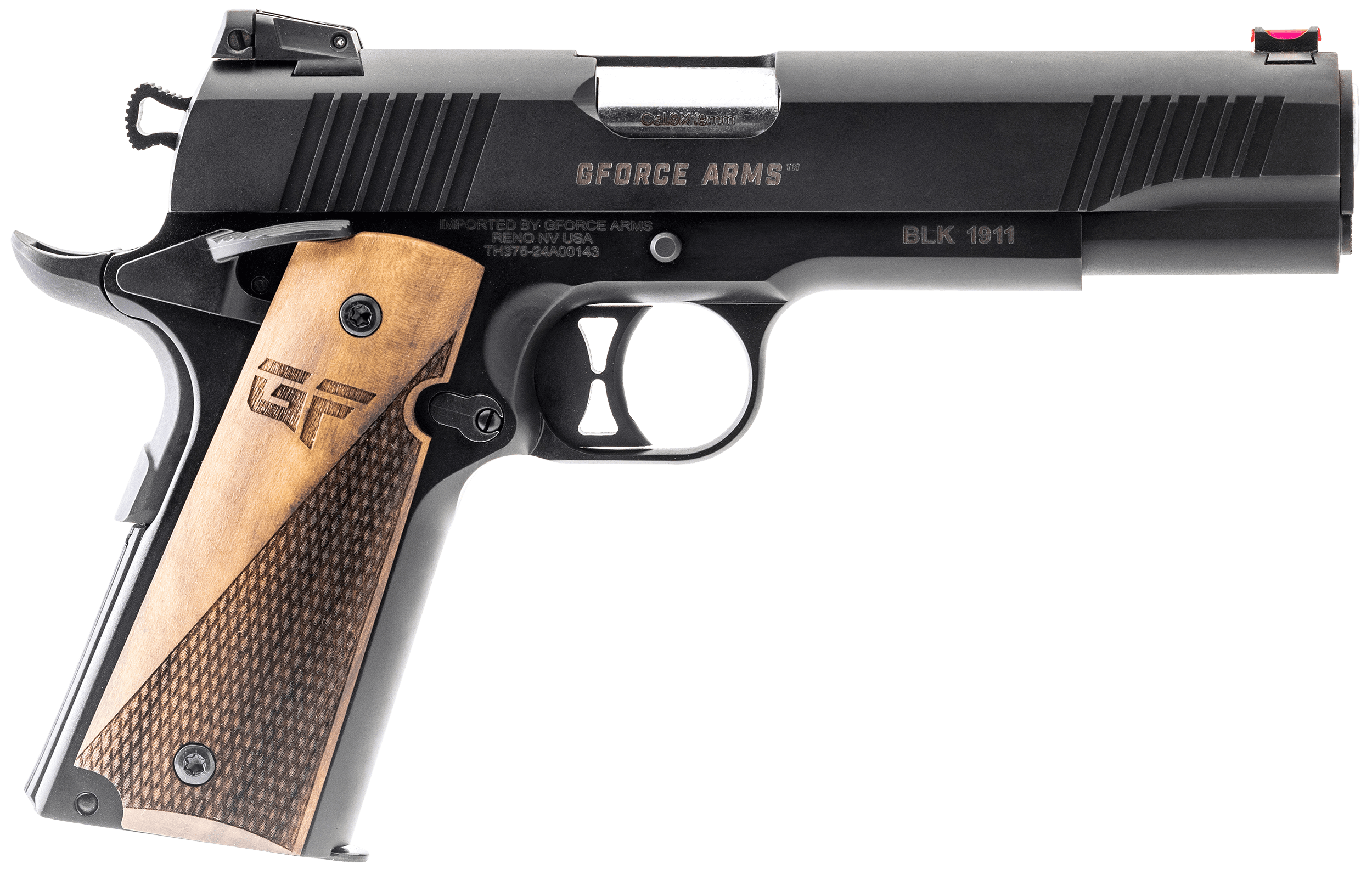 Gforce Arms Chronicle 1911 9mm Luger 4.4in 9+1 Stainless Steel
