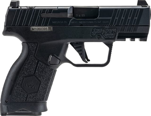 IWI MASADA Slim Elite Pistol 9mm 3.1 in. Black Optics Ready 10 rd.