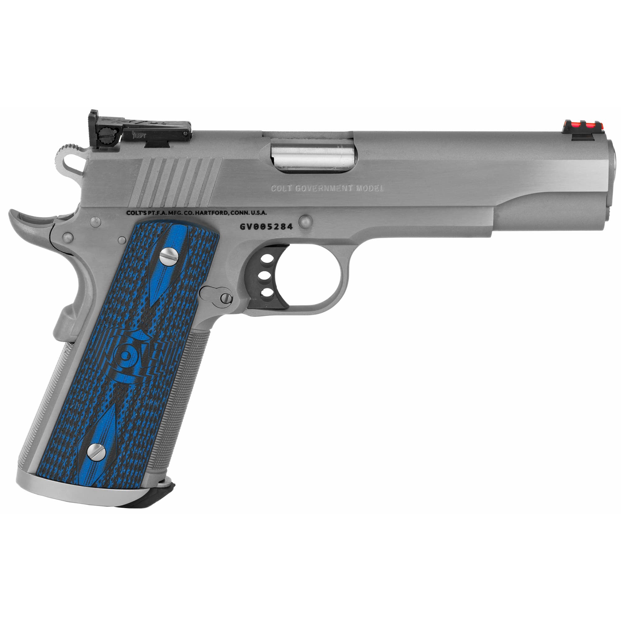 Colt 1911 Gold Cup Trophy Pistol 38 Super 5 inch 10 rounds Stainless
