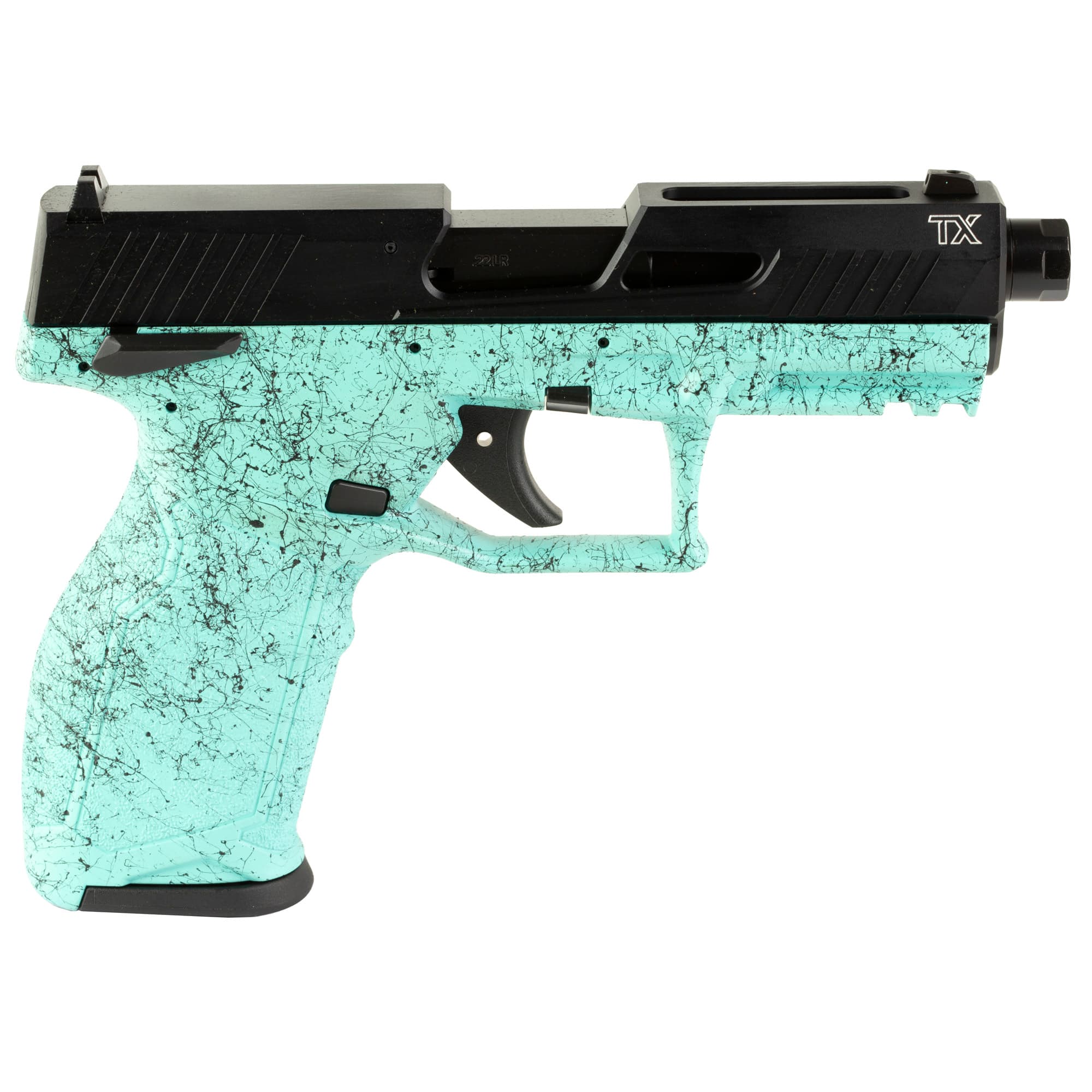 Taurus TX22 Gen2 .22 LR Semi-Auto Pistol - Cyan | 4" Threaded Barrel
