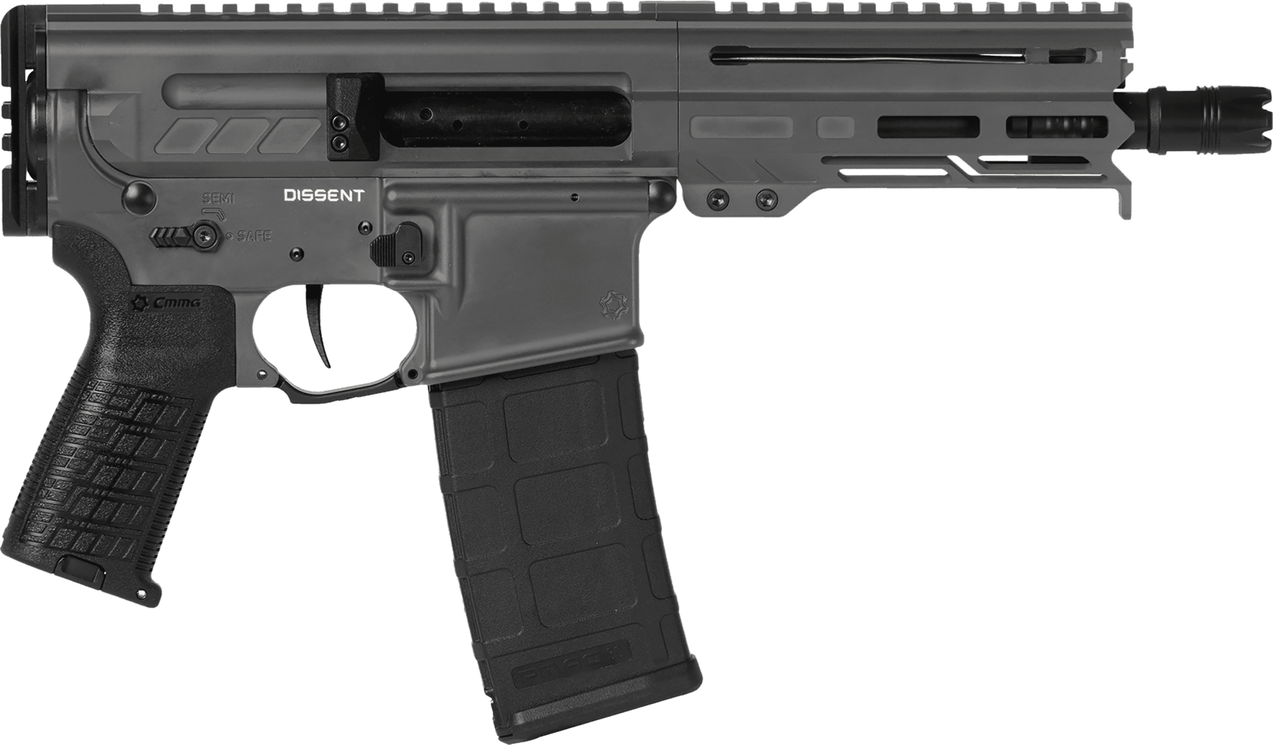 CMMG Dissent 300 AAC 6.5" 30 Rounds Tungsten Gray Cerakote