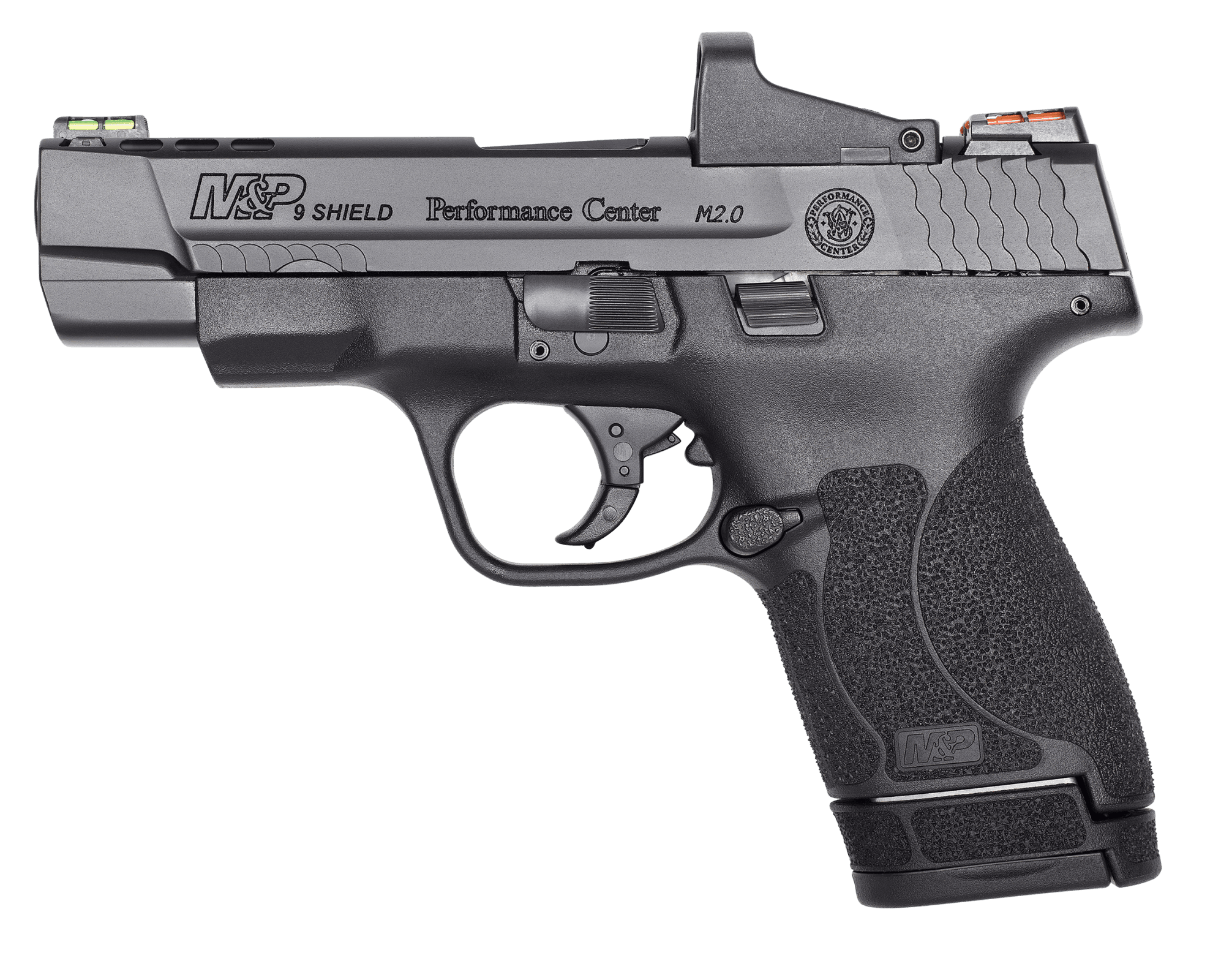 Smith & Wesson M&P Performance Center Shield M2.0 9mm 4in 7rd Ported Optic Cut Red Dot