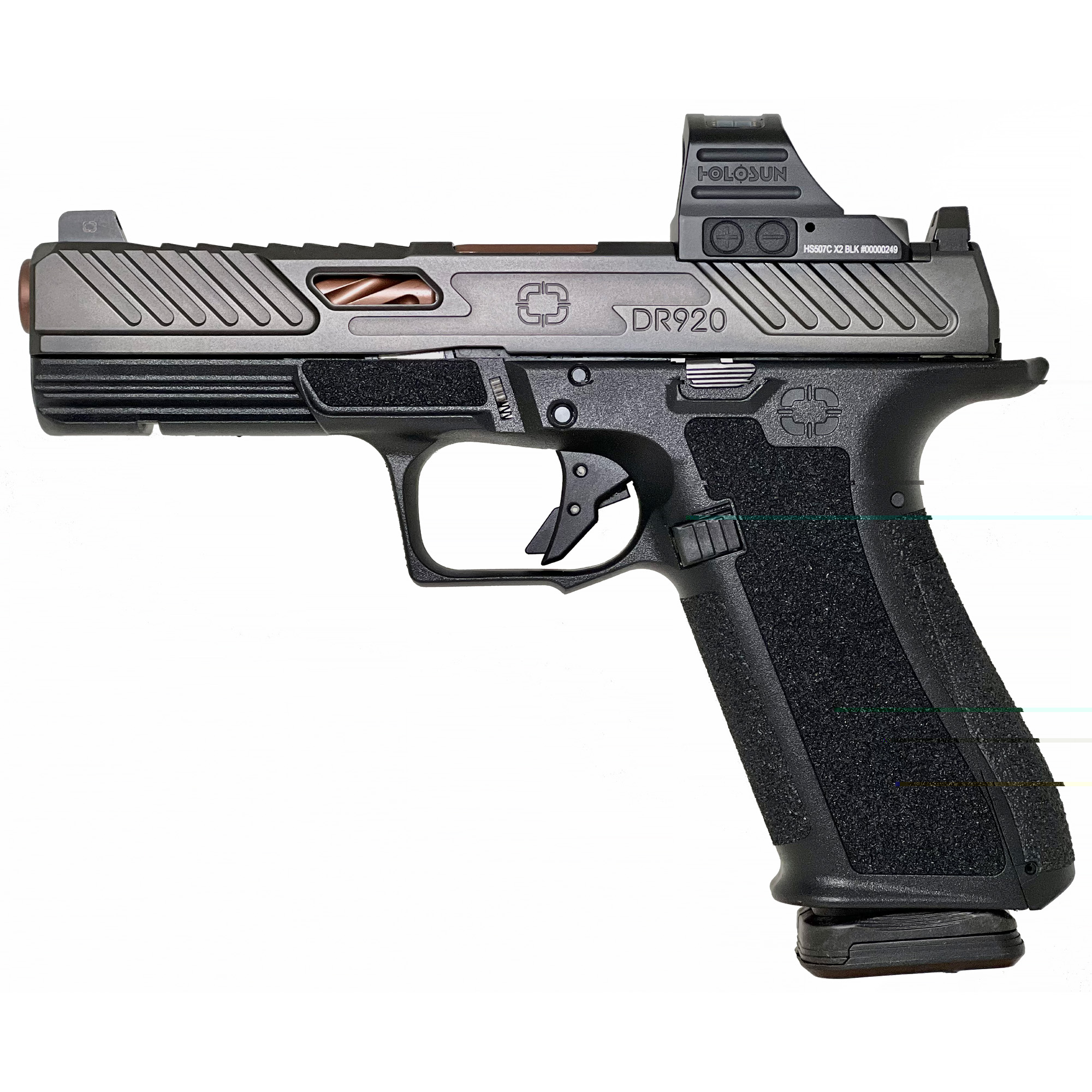 Shadow Systems DR920 Elite 9mm 4.5 in 17 rd Bronze Finish Optics Ready