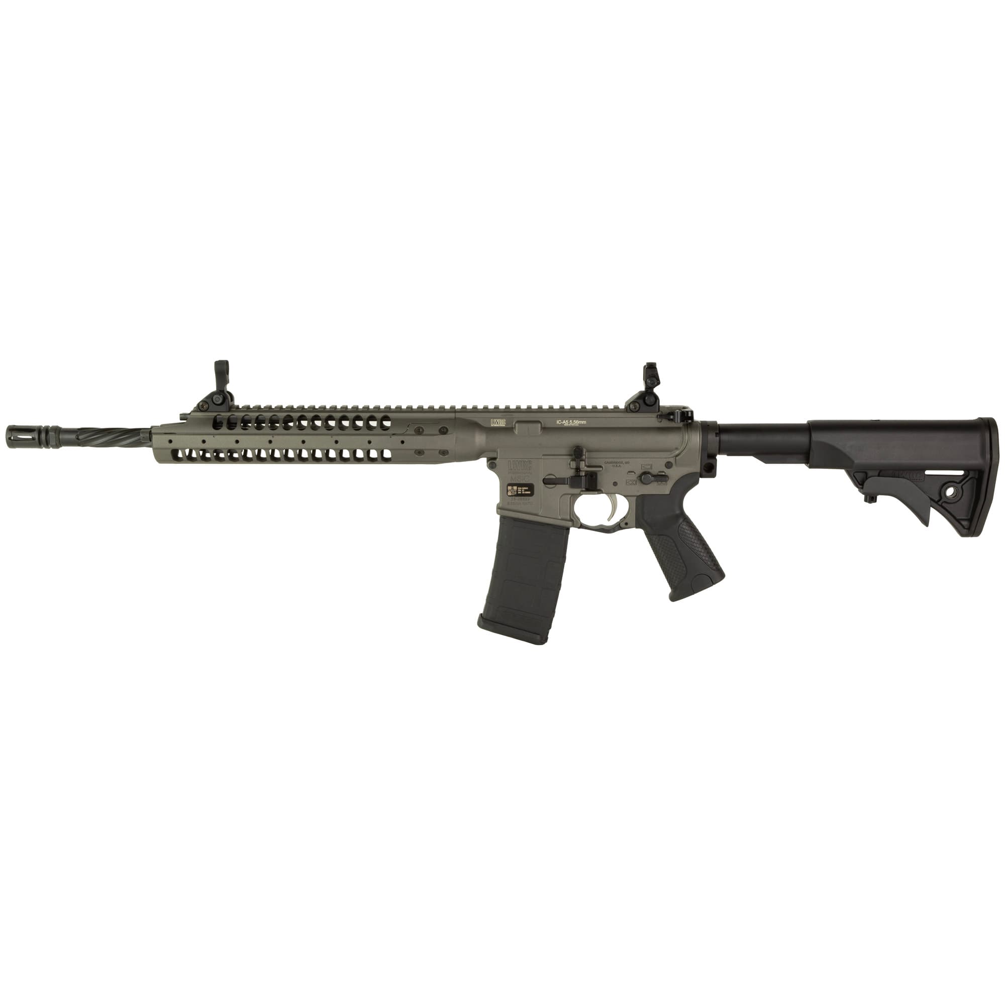 LWRC Ic A5 5.56 NATO 16.1in 30rd Tungsten Gray