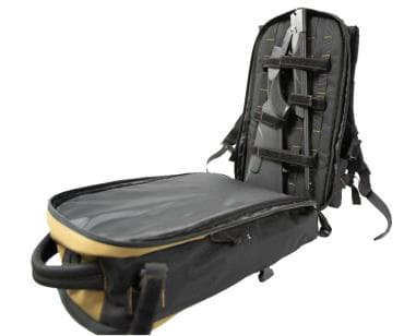 American Tactical Inc Nomad 12 Gauge 18.5in 1 Round Black Shotgun Tan Backpack