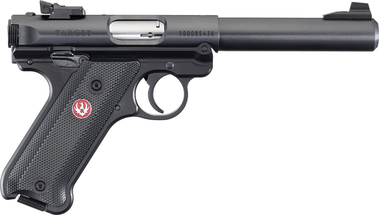 Ruger Mark Iv Target .22 Long Rifle 5.50 inch 10+1 Blued Frame Checkered Polymer