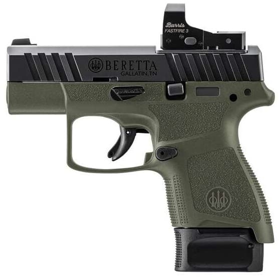 Beretta APX A1 Carry 9mm 3in 8rd OD Green Red Dot Ready Pistol